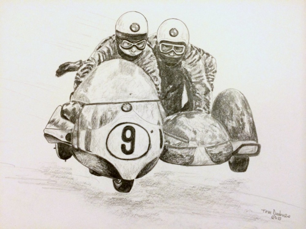 2-Arsenius Butcher, J Huber, 1971 TT. 11x14, garphite pencil, 2015.