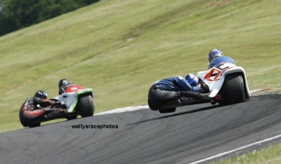 Clarke and Graham lead Andy Peach and Charlie Richardson both passengers looking back..jpg
